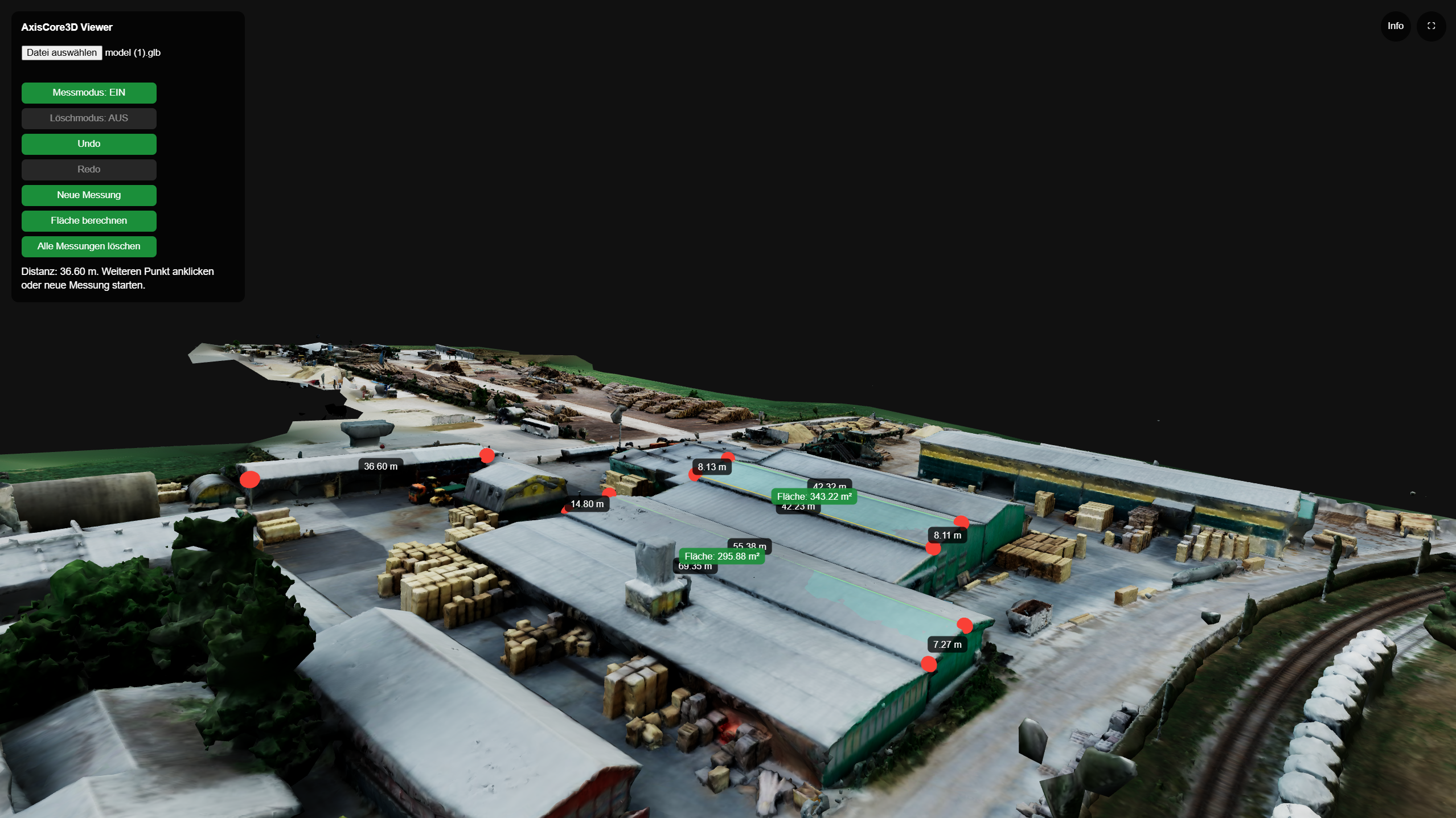 Interaktiver AxisCore3D Viewer im Browser